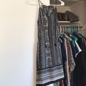 Black and White thin strap dress